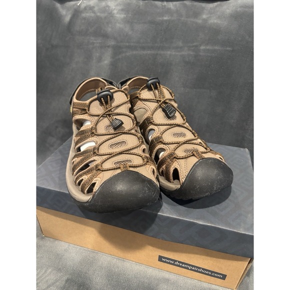 DREAM PAIRS Men's 160912-M-NEW Adventurous Summer Outdoor Sandals Size 9.5 - Picture 4 of 10